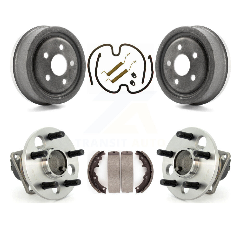Brake Drum Shoe Hardware And Hub Bearing Assembly Rear Kit For Pontiac Sunfire