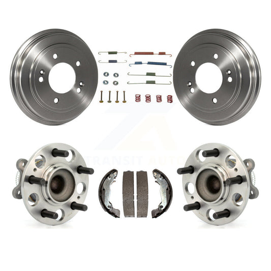 Brake Drum Shoe Hardware & Hub Bearing Rear Kit For Hyundai Elantra 4-Wheel ABS