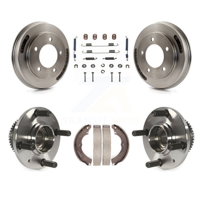 Brake Drum Shoe Hardware And Hub Bearing Rear Kit For 2007 Mitsubishi Lancer ES