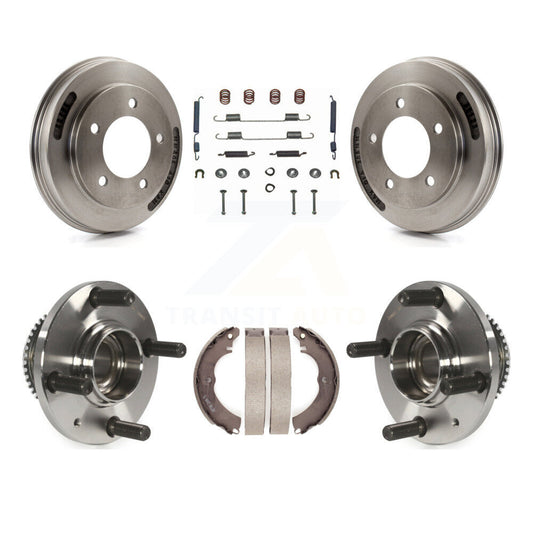 Brake Drum Shoe Hardware And Hub Bearing Rear Kit For 2007 Mitsubishi Lancer ES