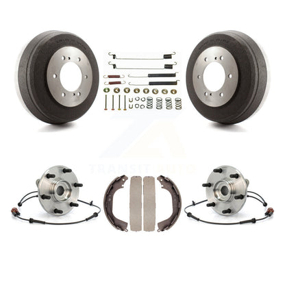 Brake Drum Shoe Hardware And Hub Bearing Rear Kit For 2004 Nissan Pathfinder