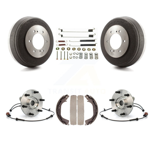 Brake Drum Shoe Hardware And Hub Bearing Rear Kit For 2004 Nissan Pathfinder