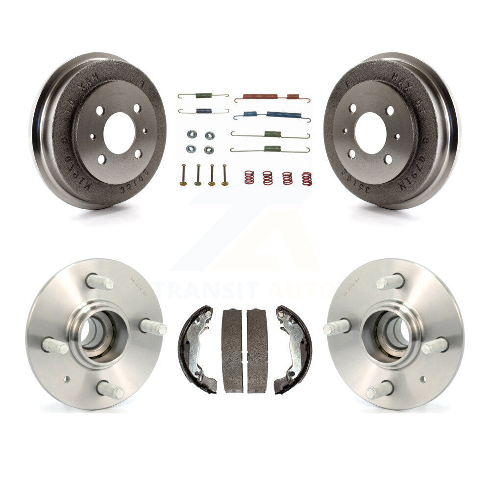 Brake Drum Shoe Hardware And Hub Bearing Assembly Rear Kit For Hyundai Accent