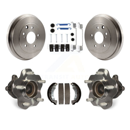 Brake Drum Shoe Hardware And Hub Bearing Rear Kit For 2013-2019 Nissan Sentra