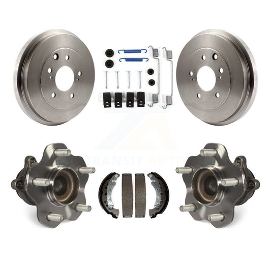 Brake Drum Shoe Hardware And Hub Bearing Rear Kit For 2013-2019 Nissan Sentra