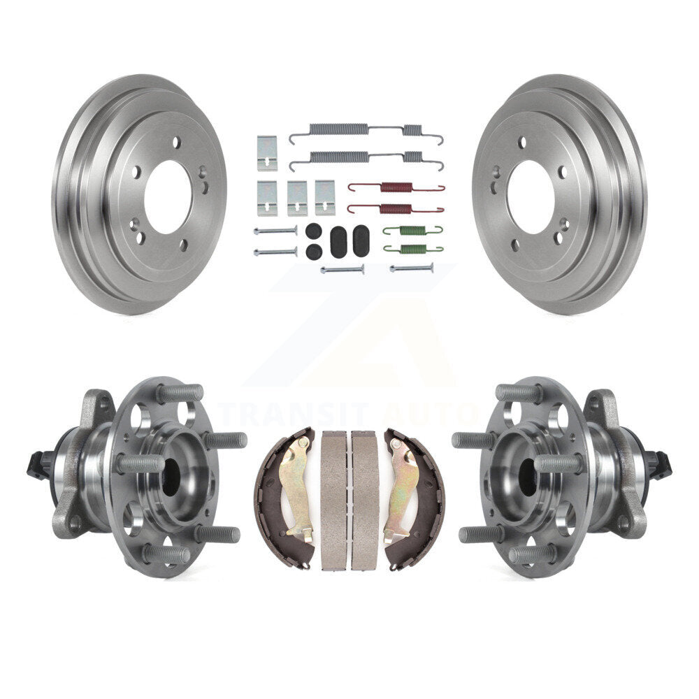 Brake Drum Shoe Hardware And Hub Bearing Assembly Rear Kit For Hyundai Elantra