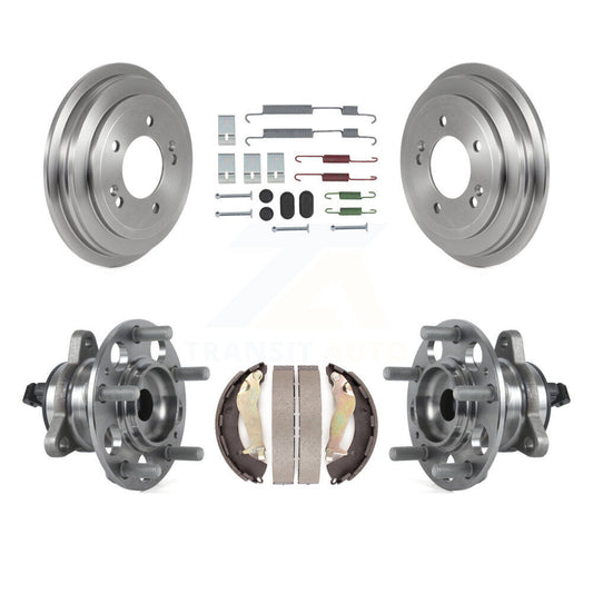 Brake Drum Shoe Hardware And Hub Bearing Assembly Rear Kit For Hyundai Elantra