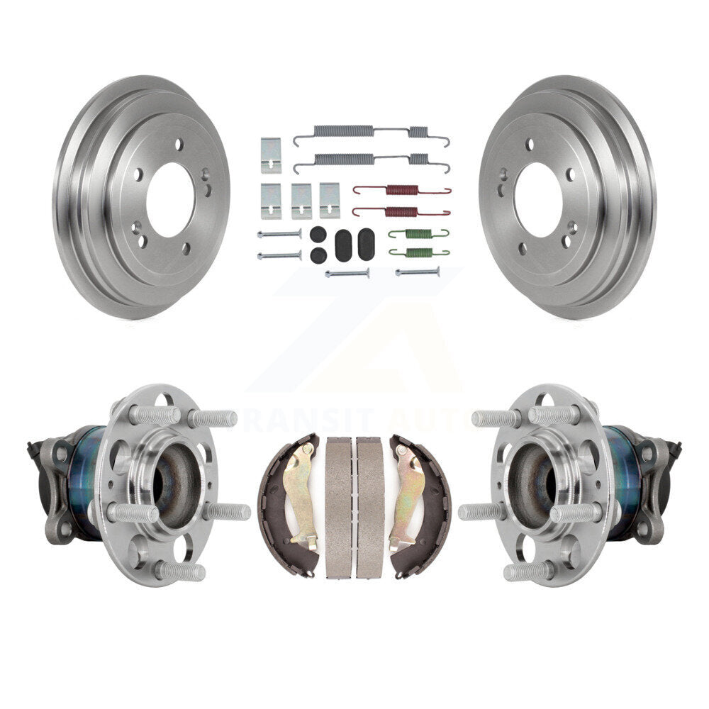 Brake Drum Shoe Hardware And Hub Bearing Rear Kit For 2020-2023 Hyundai Venue