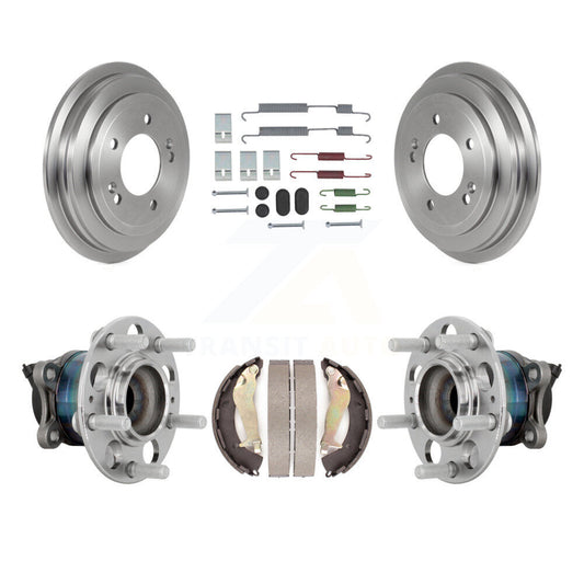 Brake Drum Shoe Hardware And Hub Bearing Rear Kit For 2020-2023 Hyundai Venue