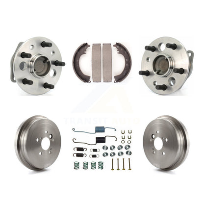 Brake Drum Shoe Hardware And Wheel Hub Bearing Rear Kit (6Pc) For Toyota Camry