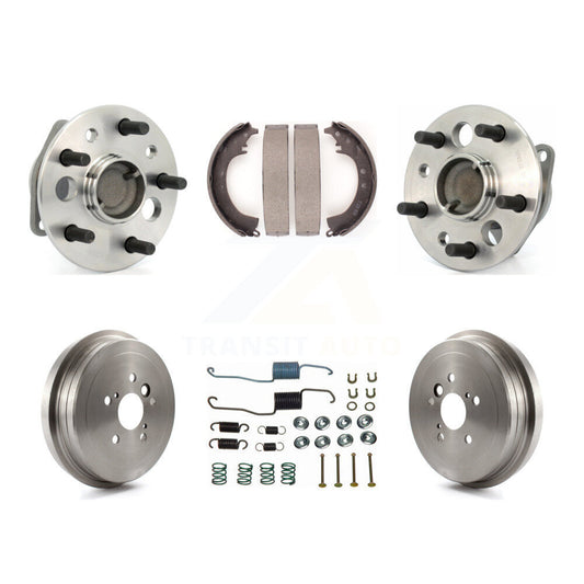 Brake Drum Shoe Hardware And Wheel Hub Bearing Rear Kit (6Pc) For Toyota Camry