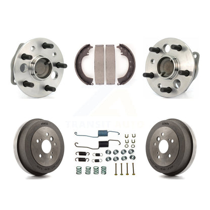 Brake Drum Shoe Hardware Hub Bearing Rear Kit (6Pc) For Toyota Camry 4-Wheel ABS