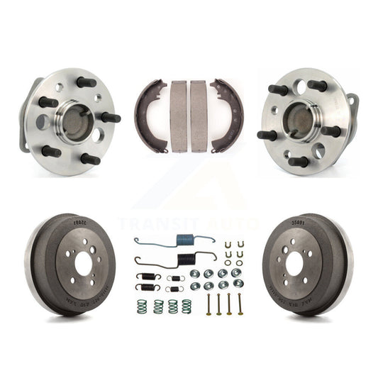 Brake Drum Shoe Hardware Hub Bearing Rear Kit (6Pc) For Toyota Camry 4-Wheel ABS