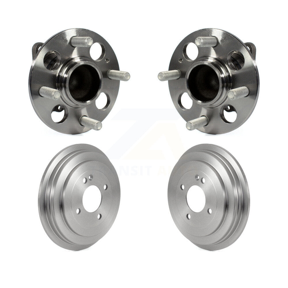 Drum Brake And Wheel Hub Bearing Assembly Rear Kit For 2012-2017 Hyundai Accent
