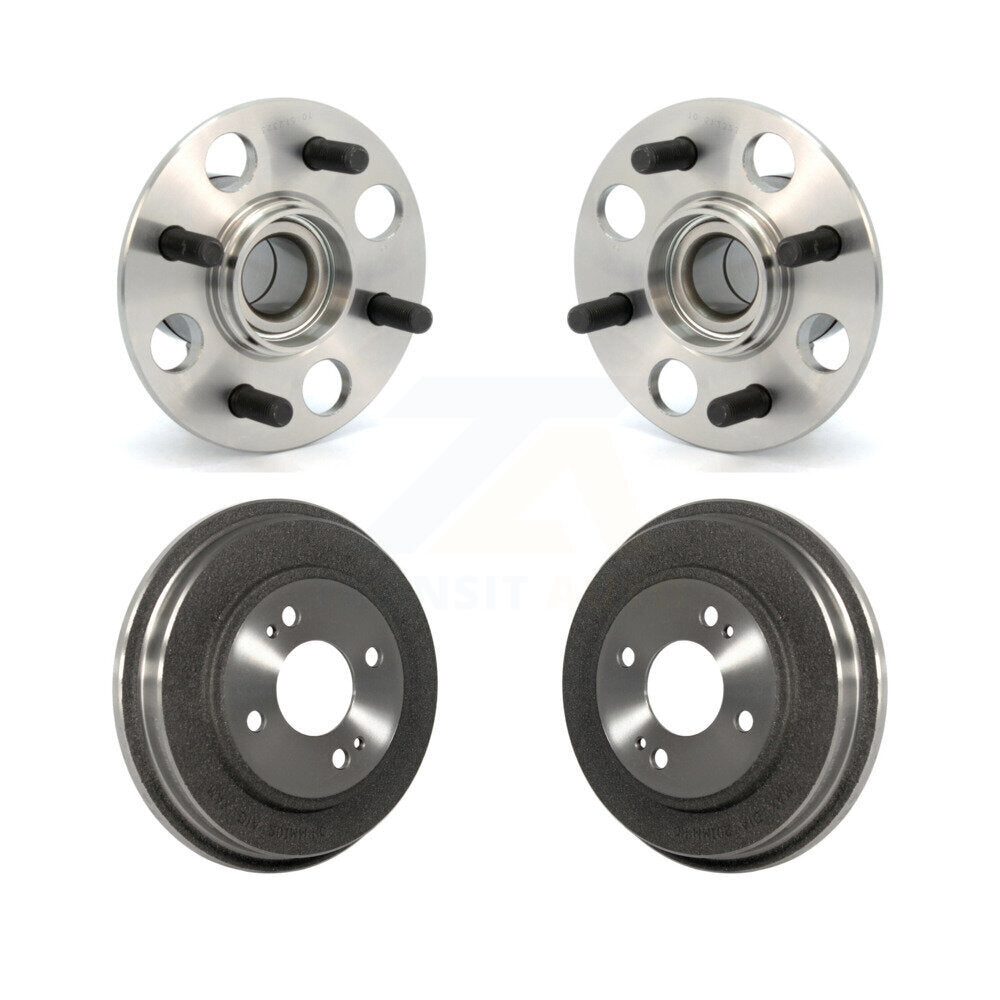 Drum Brake And Wheel Hub Bearing Assembly Rear Kit For Honda Fit Insight