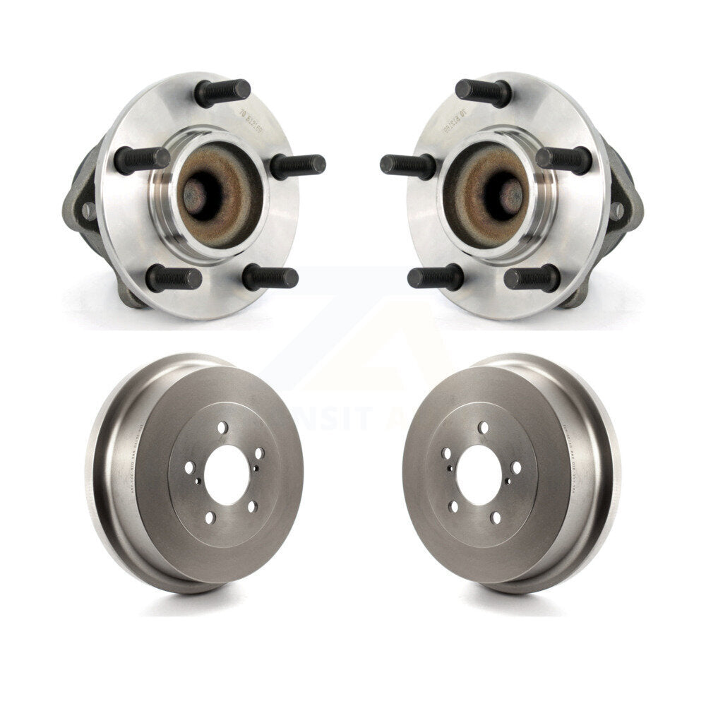Drum Brake Hub Bearing Rear Kit For Dodge Caravan Grand Chrysler Town & Country