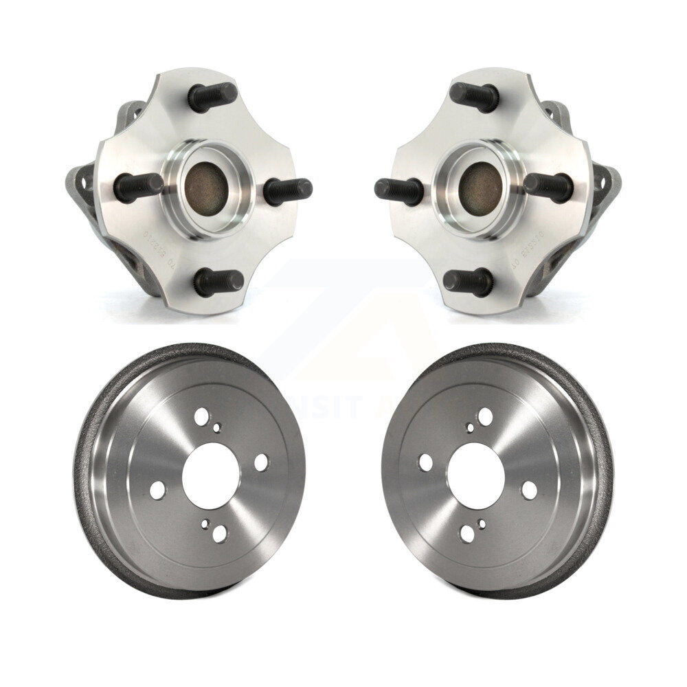Drum Brake And Hub Bearing Assembly Rear Kit For 2000-2005 Toyota Echo Non-ABS