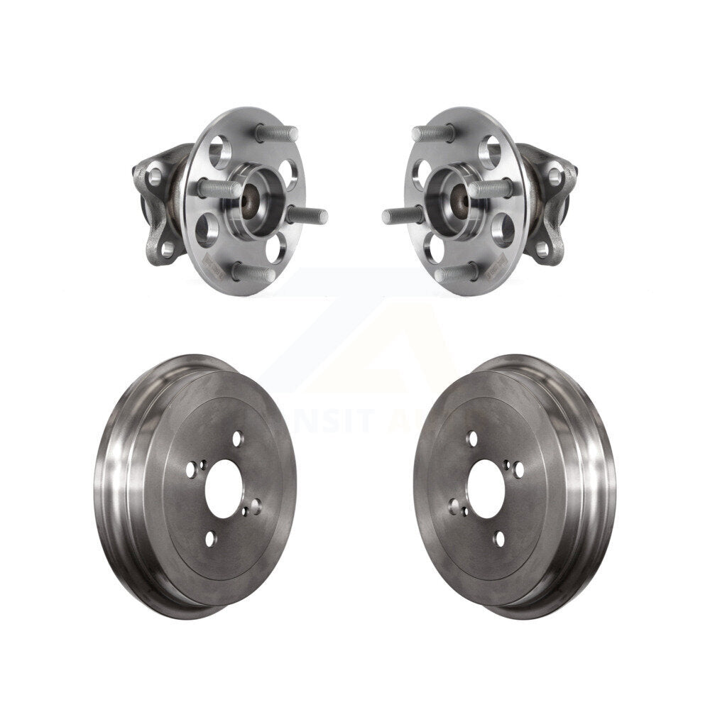 Drum Brake And Wheel Hub Bearing Assembly Rear Kit For 2015-2018 Toyota Yaris