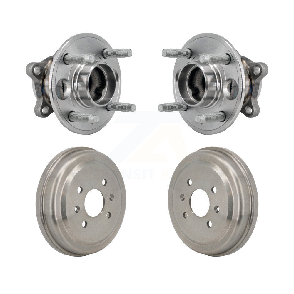 Drum Brake And Wheel Hub Bearing Assembly Rear Kit For 2016-2022 Chevrolet Spark