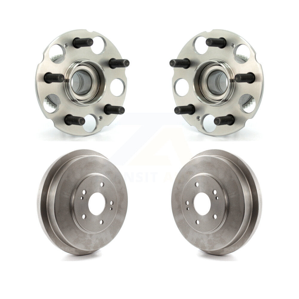 Drum Brake And Wheel Hub Bearing Assembly Rear Kit For 1999-2001 Honda Odyssey