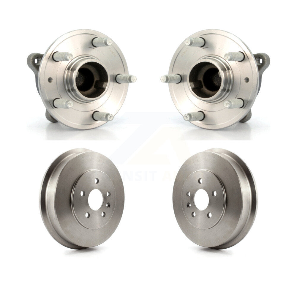 Drum Brake And Wheel Hub Bearing Assembly Rear Kit For 2011-2012 Chevrolet Cruze