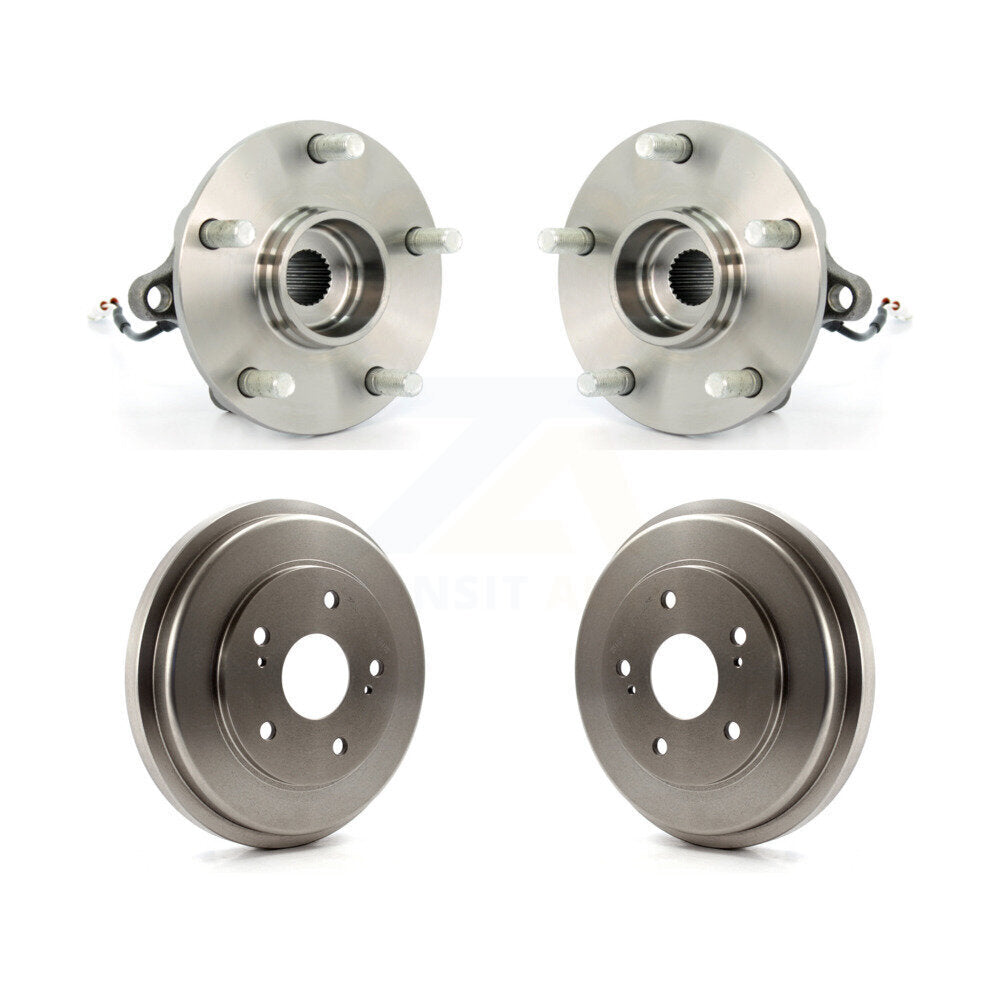 Drum Brake & Hub Bearing Rear Kit For 07-10 Suzuki SX4 AWD with rear brakes