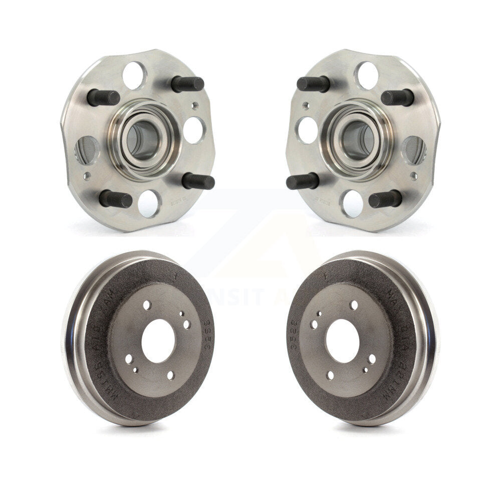 Drum Brake Hub Bearing Rear Kit For 1998-2002 Honda Accord 2.3L with 4-Wheel ABS