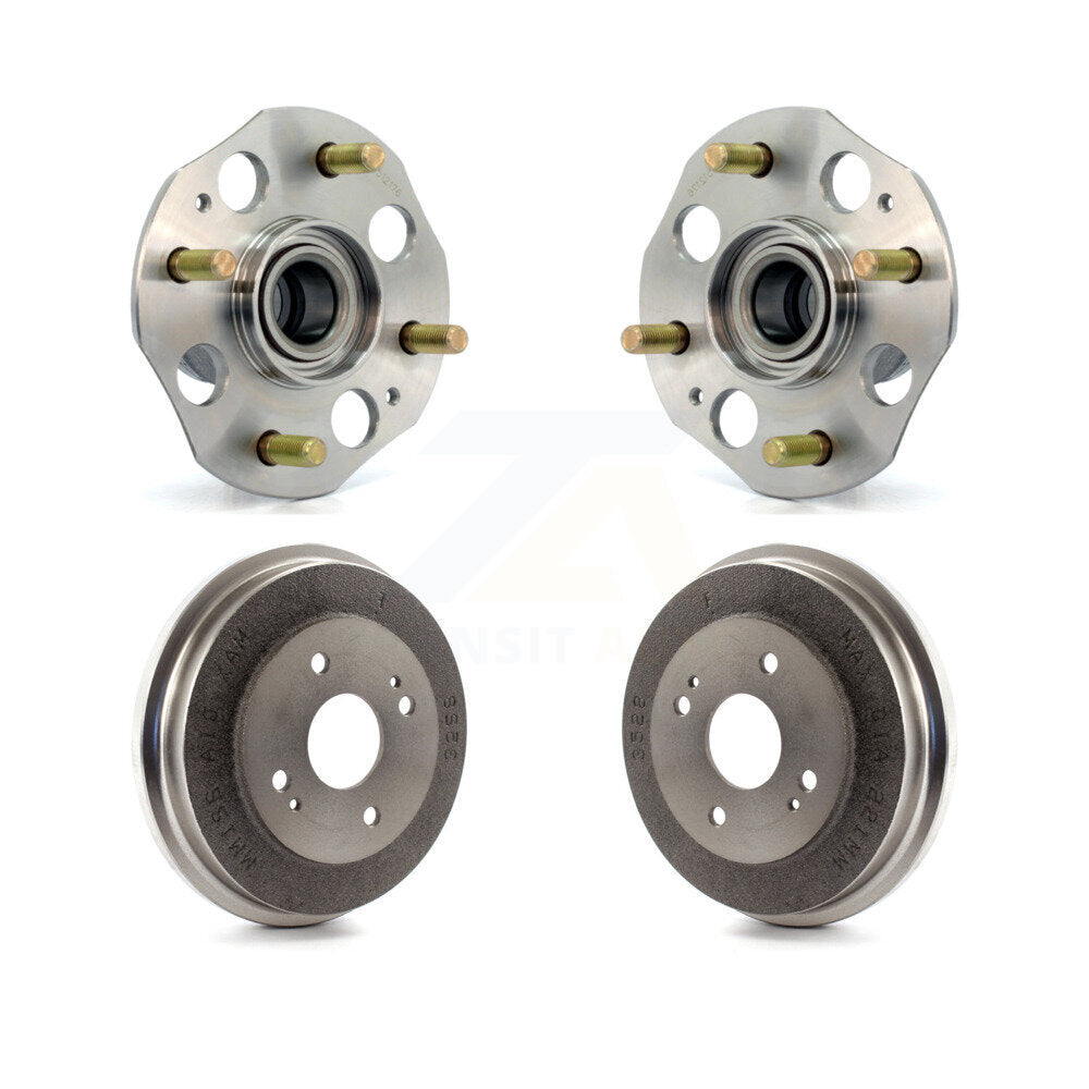 Drum Brake And Wheel Hub Bearing Assembly Rear Kit For Honda Accord