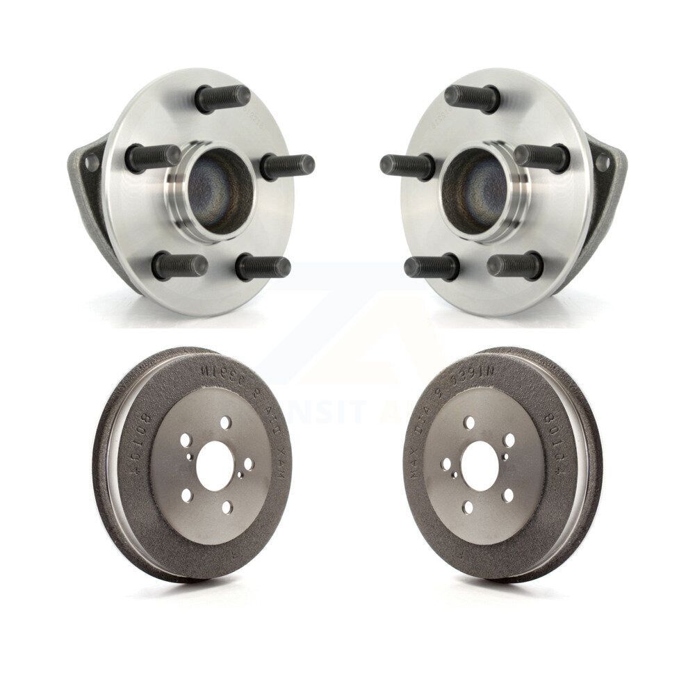 Drum Brake Hub Bearing Rear Kit For Toyota Matrix Pontiac Vibe FWD with Non-ABS