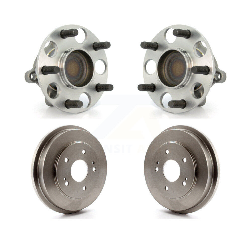 Drum Brake And Wheel Hub Bearing Assembly Rear Kit For 2006-2011 Honda Civic GX