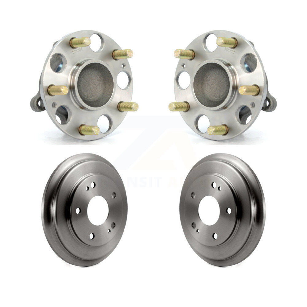 Drum Brake & Hub Bearing Rear Kit For 08-10 Honda Civic LX with Disc rear brakes