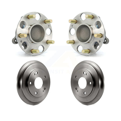 Drum Brake & Hub Bearing Rear Kit For 08-10 Honda Civic LX with Disc rear brakes