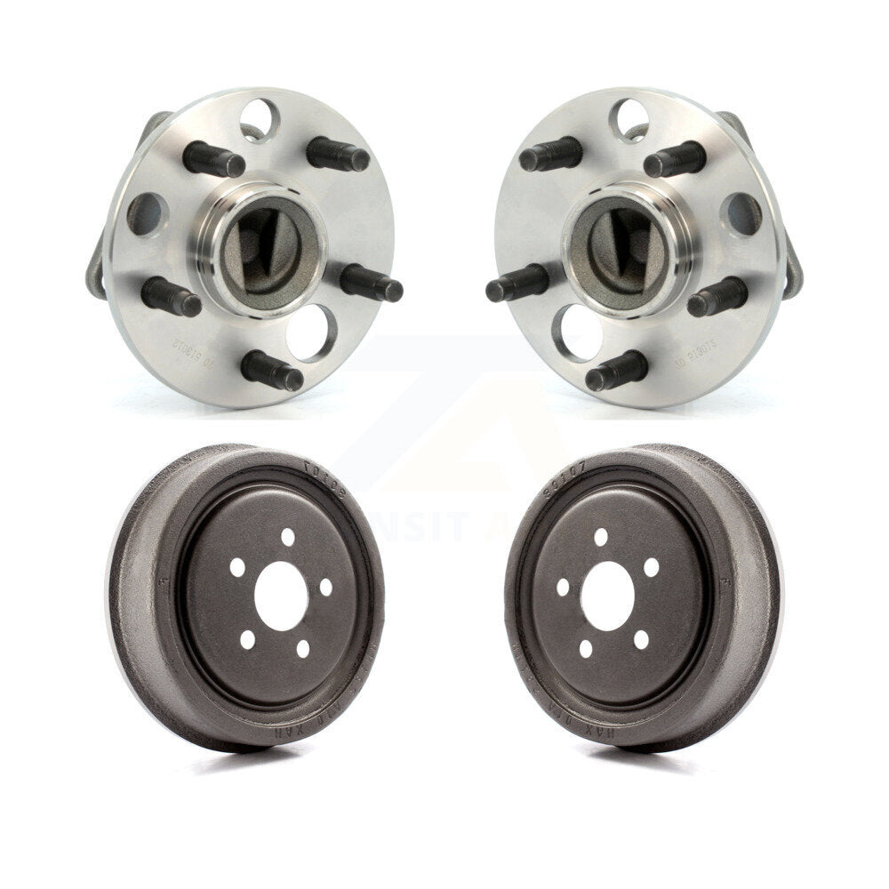 Drum Brake & Hub Bearing Rear Kit For Pontiac Sunfire Chevrolet Cavalier Non-ABS