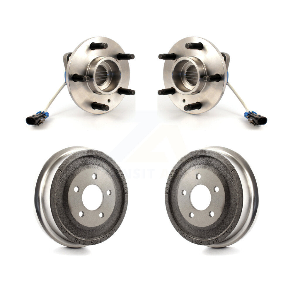 Drum Brake And Hub Bearing Rear Kit For Pontiac Aztek AWD with rear brakes