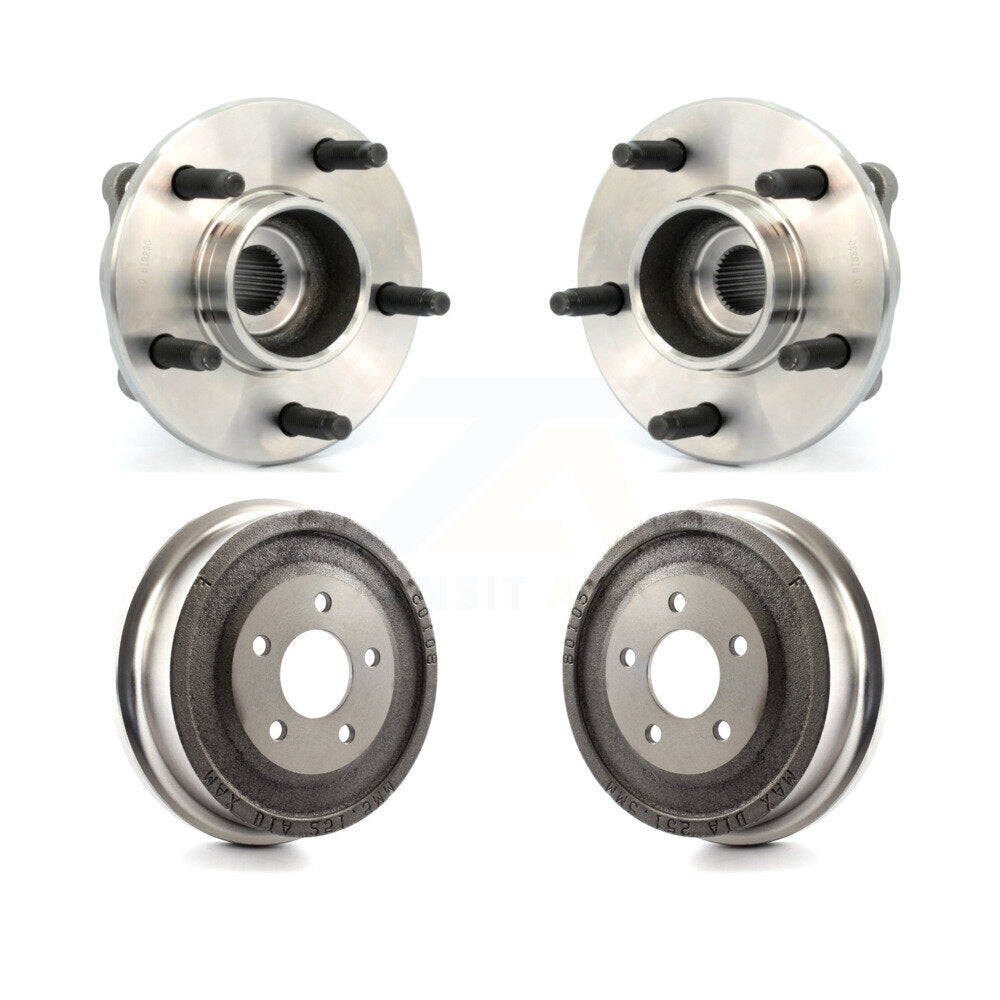 Drum Brake Hub Bearing Rear Kit For Saturn Vue Pontiac Torrent Chevrolet Equinox