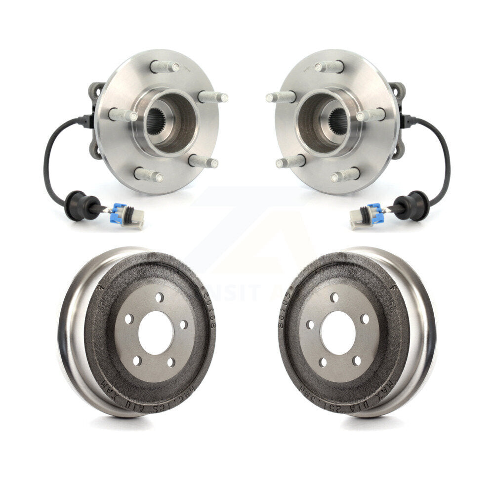 Drum Brake Hub Bearing Rear Kit For Saturn Vue Chevrolet Equinox Pontiac Torrent