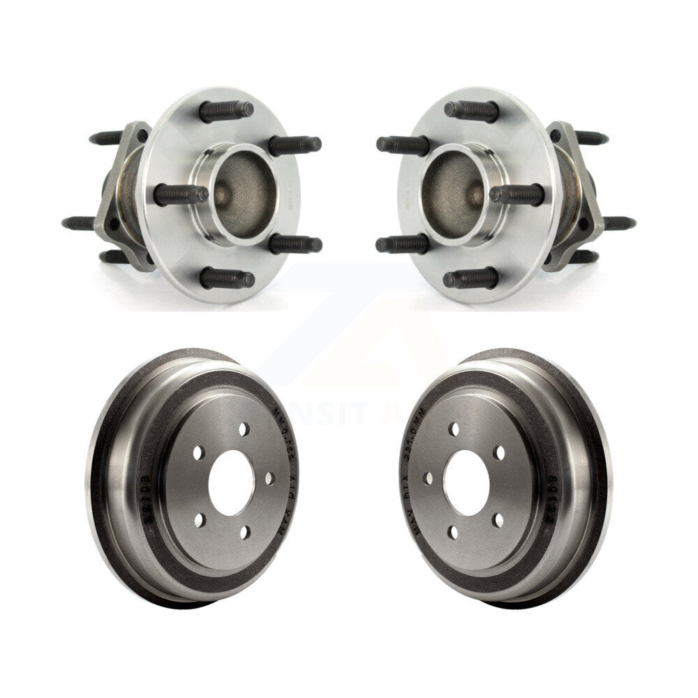 Drum Brake And Hub Bearing Rear Kit For 2005-2007 Chevrolet Malibu 4-Wheel ABS