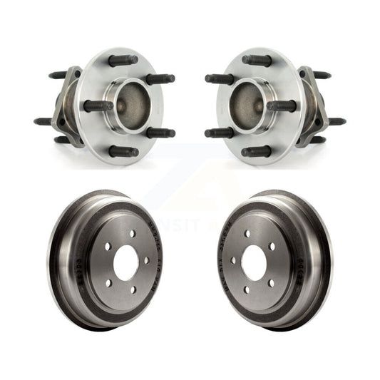 Drum Brake And Hub Bearing Rear Kit For 2005-2007 Chevrolet Malibu 4-Wheel ABS