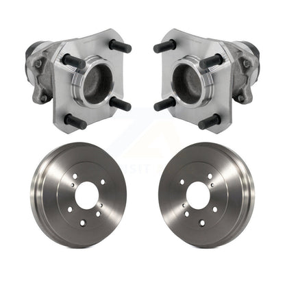 Drum Brake And Wheel Hub Bearing Assembly Rear Kit For 2009-2014 Nissan Cube