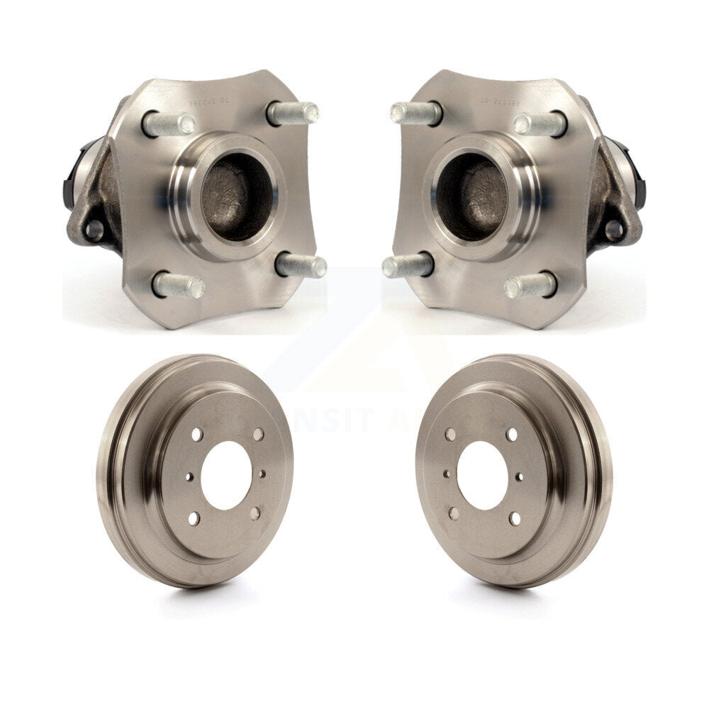 Drum Brake Hub Bearing Rear Kit For 2009-2011 Nissan Versa 1.6L with 4-Wheel ABS