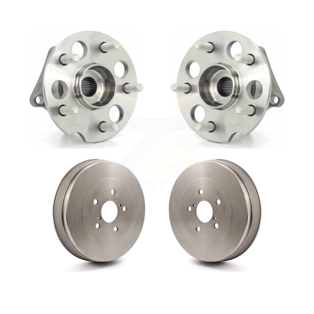 Drum Brake And Hub Bearing Assembly Rear Kit For 2004-2010 Toyota Sienna AWD