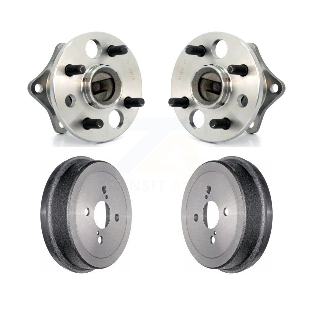 Drum Brake & Hub Bearing Rear Kit For Toyota Corolla Prizm Chevrolet Geo Non-ABS