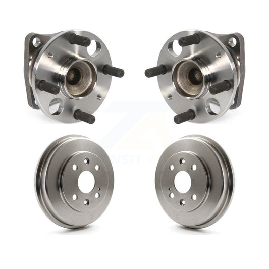 Drum Brake And Wheel Hub Bearing Assembly Rear Kit For 2011-2014 Mazda 2