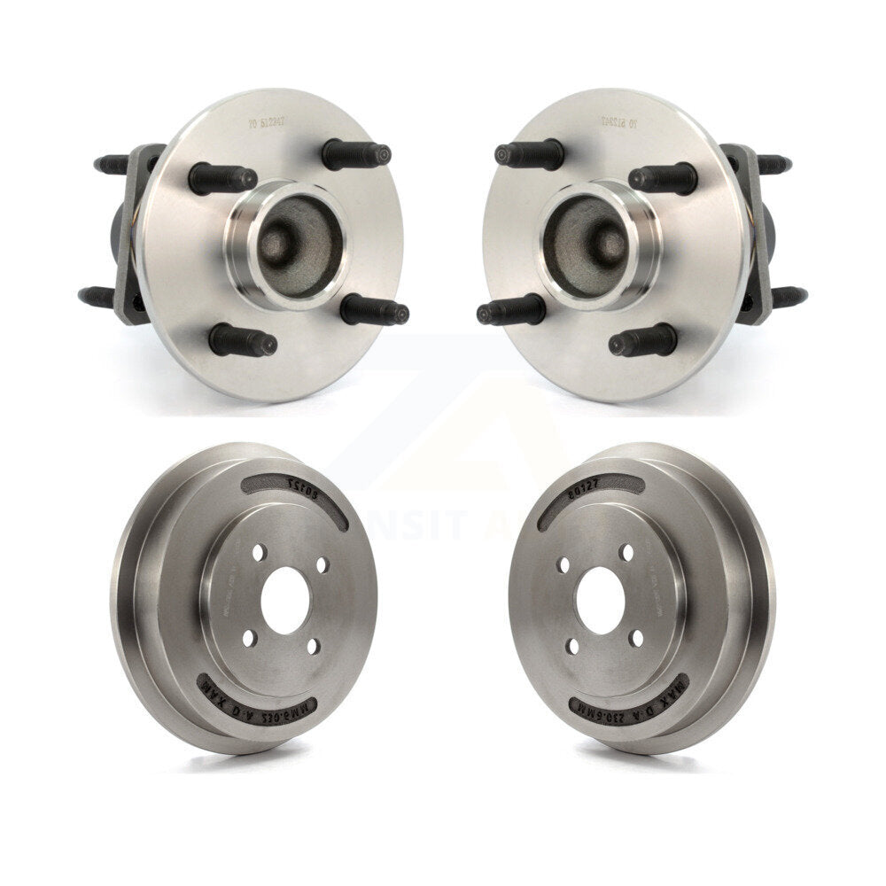 Drum Brake And Hub Bearing Assembly Rear Kit For Chevrolet Cobalt Pontiac G5