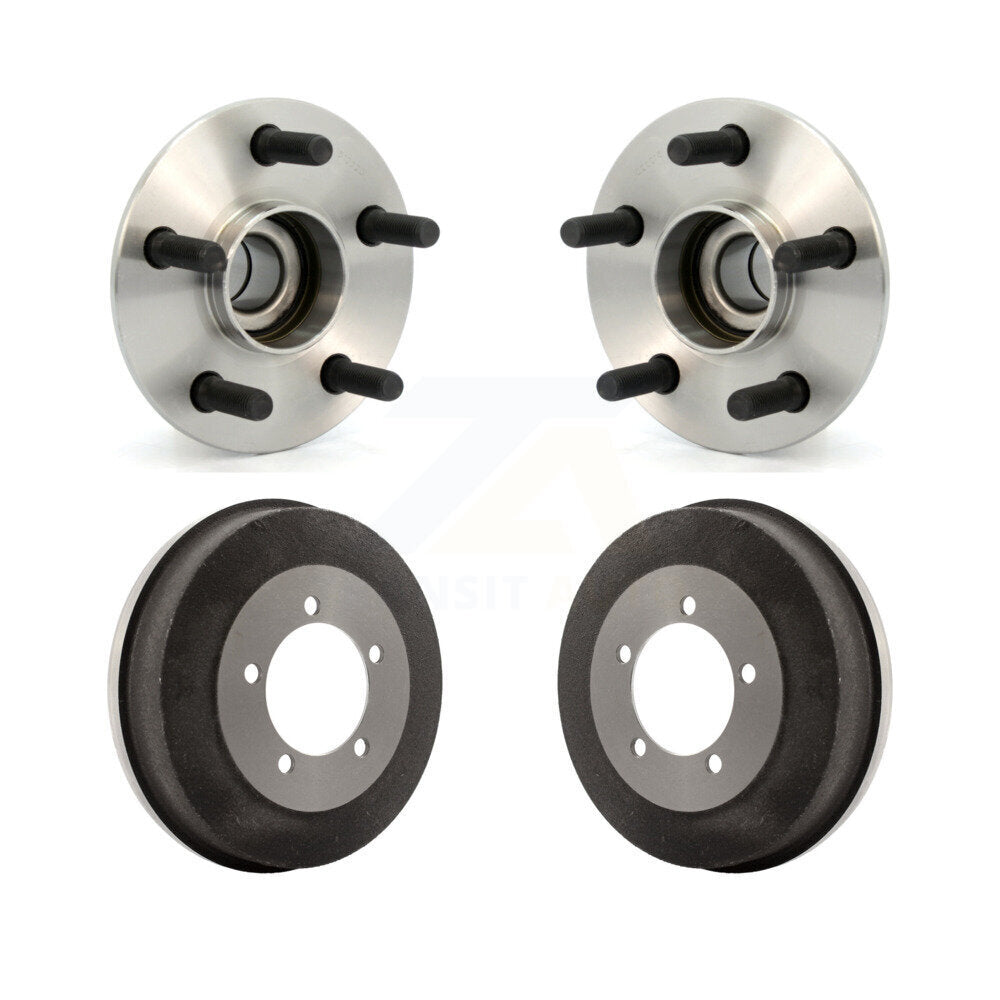 Drum Brake & Hub Bearing Rear Kit For 2002 Dodge Stratus Sedan with 4-Wheel ABS