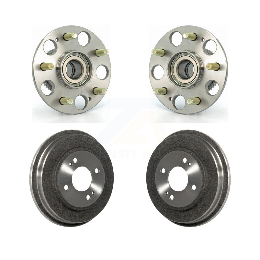 Drum Brake And Hub Bearing Assembly Rear Kit For Honda Civic With 4 Lug Wheels