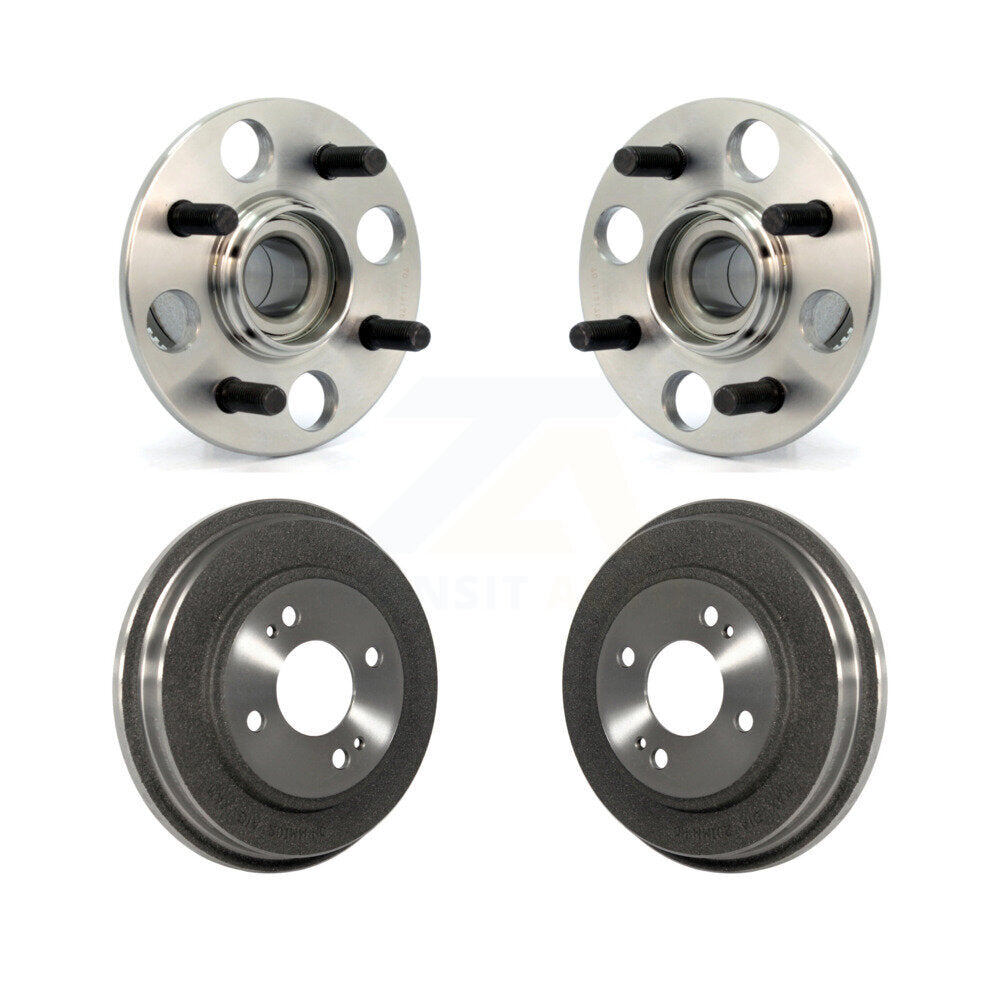 Drum Brake And Wheel Hub Bearing Assembly Rear Kit For Honda Civic