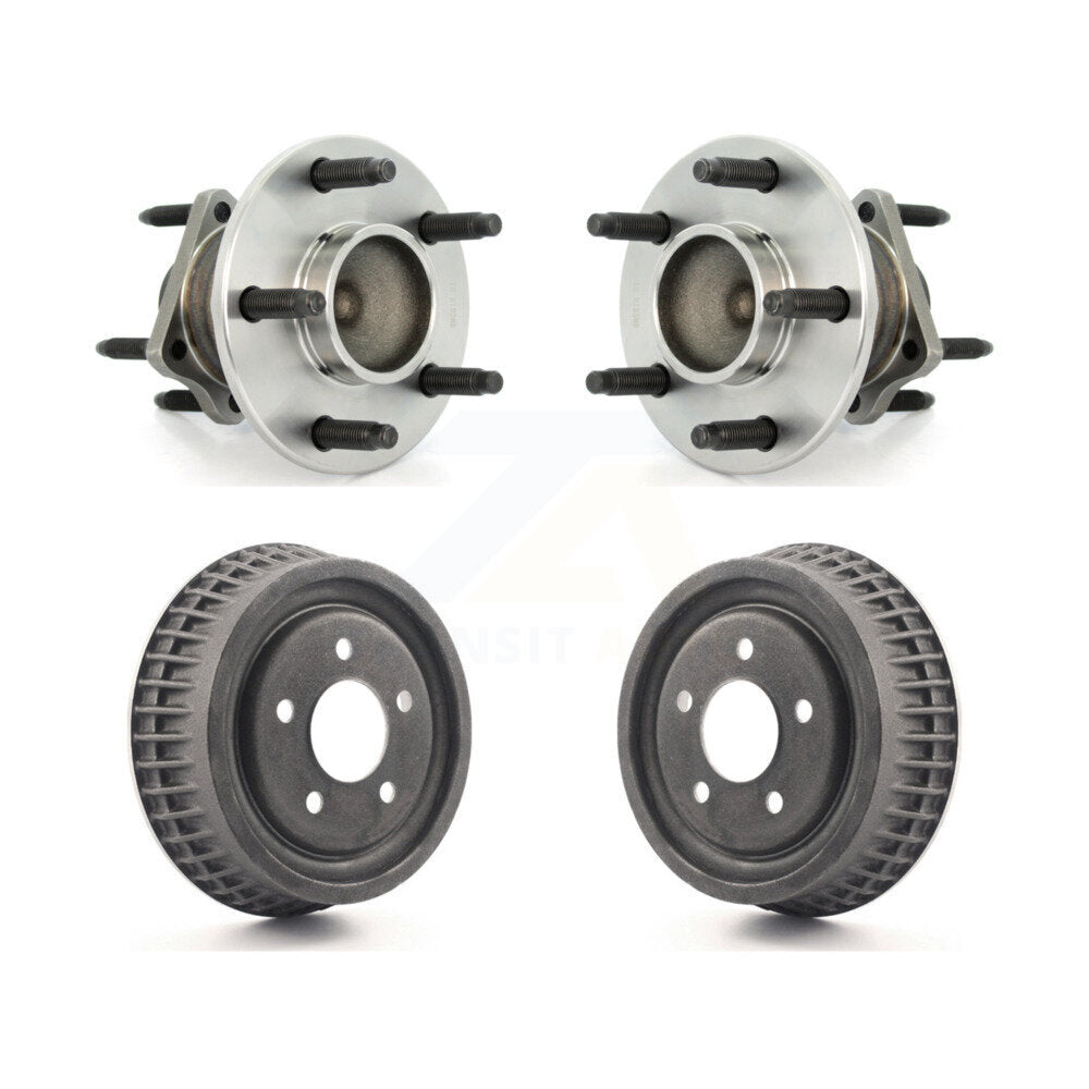 Drum Brake And Wheel Hub Bearing Rear Kit For 2004 Chevrolet Malibu 4-Wheel ABS
