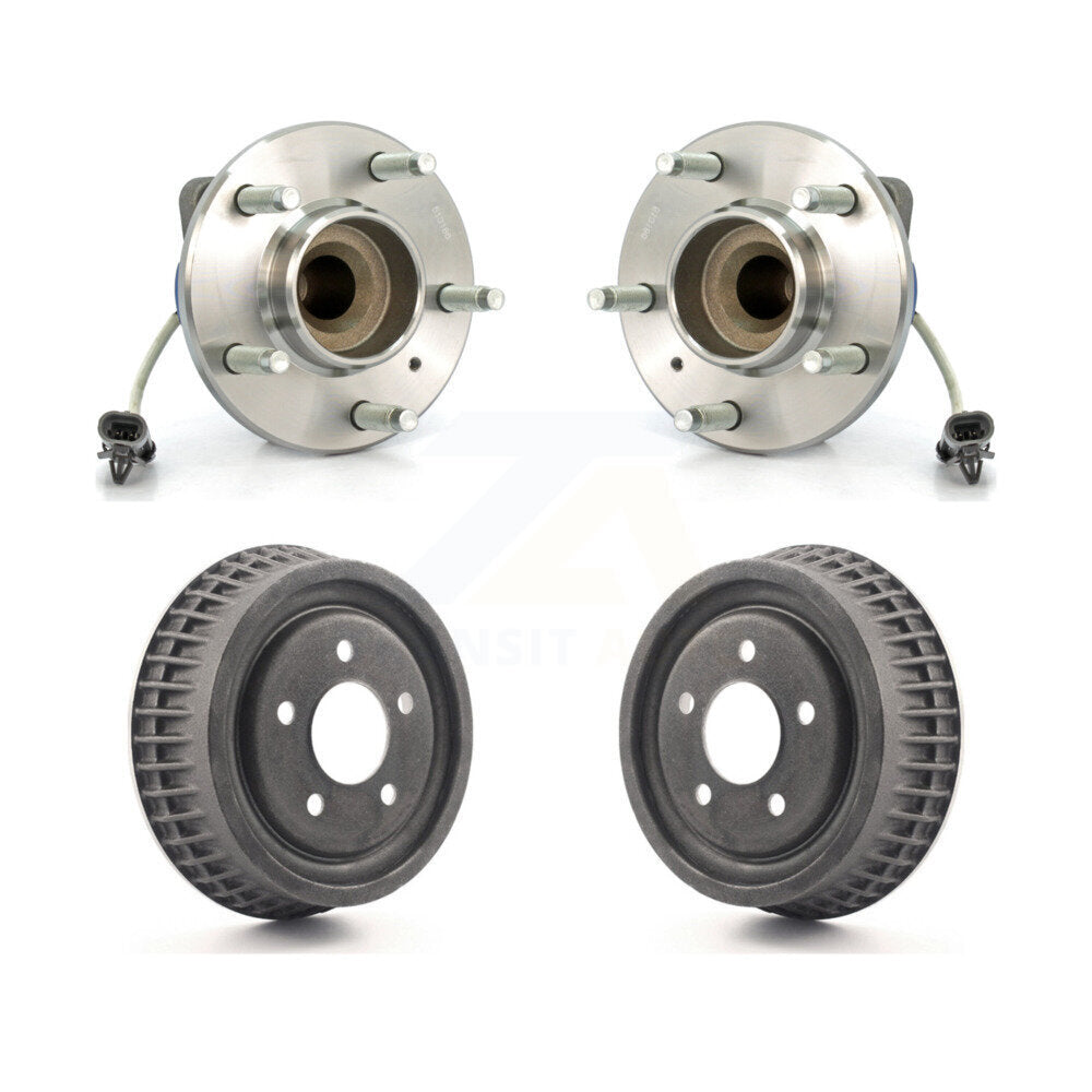 Drum Brake & Hub Bearing Rear Kit For Pontiac Montana SV6 with FWD 3 Hole Flange