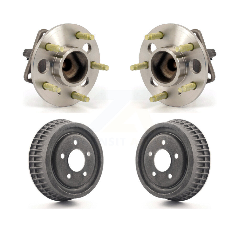 Drum Brake Hub Bearing Rear Kit For Chevrolet Malibu Pontiac Grand Am Oldsmobile